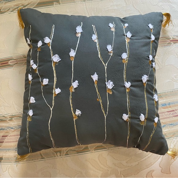Handmade Embroidered Pillow - Picture 2 of 10